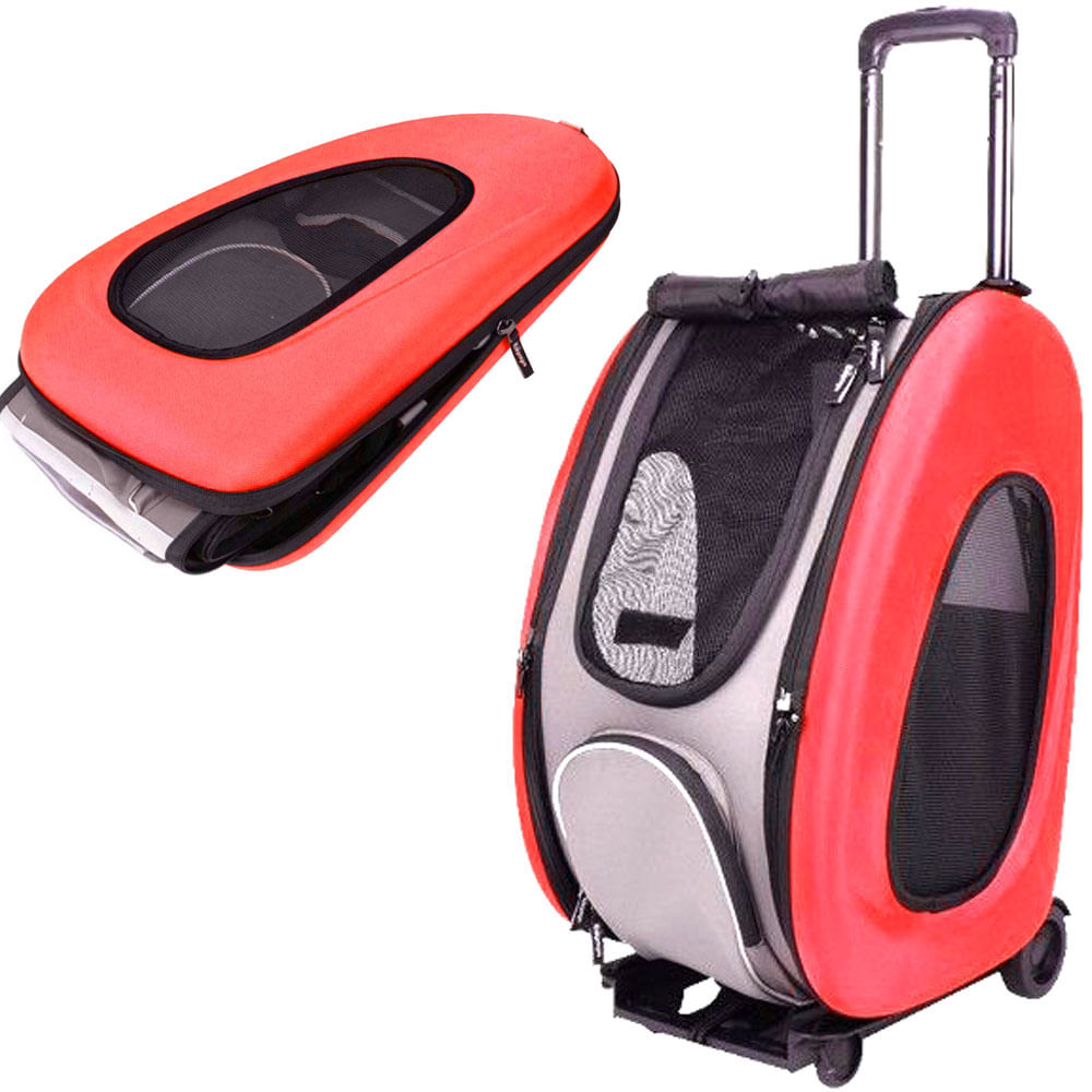 Mochila Carrinho De Transporte Passeio Caes Pet Dog Bag