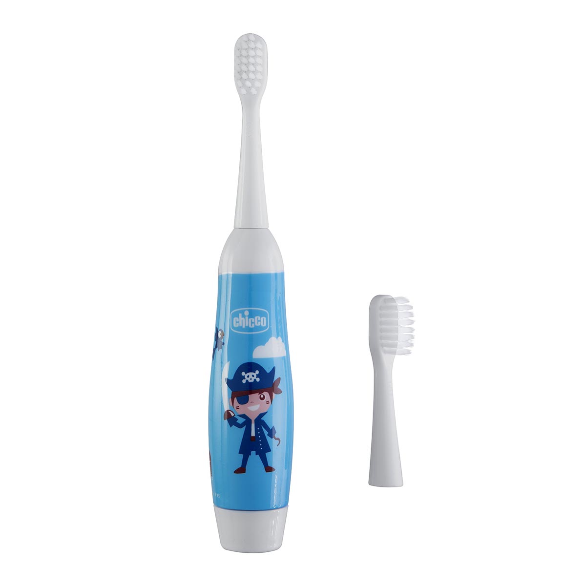 Escova Dental Elétrica Infantil Chicco Branca E Azul Uma Unidade