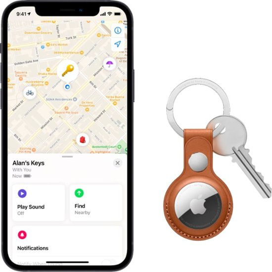 Imagem Apple Airtag Pacote Com 4 Rastreador Gps
