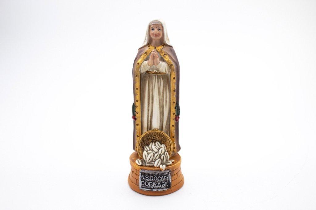 Imagem Nossa Senhora Do Café Importada Resina 14 Cm