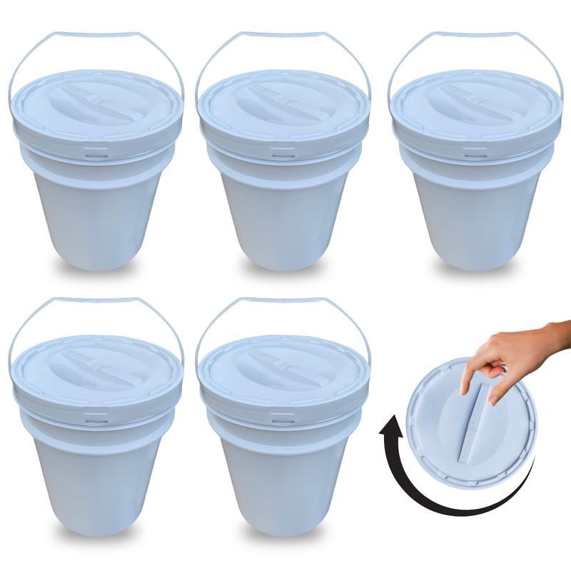 Balde Tampa De Rosquear Para Cerveja - Kit 5 Pçs