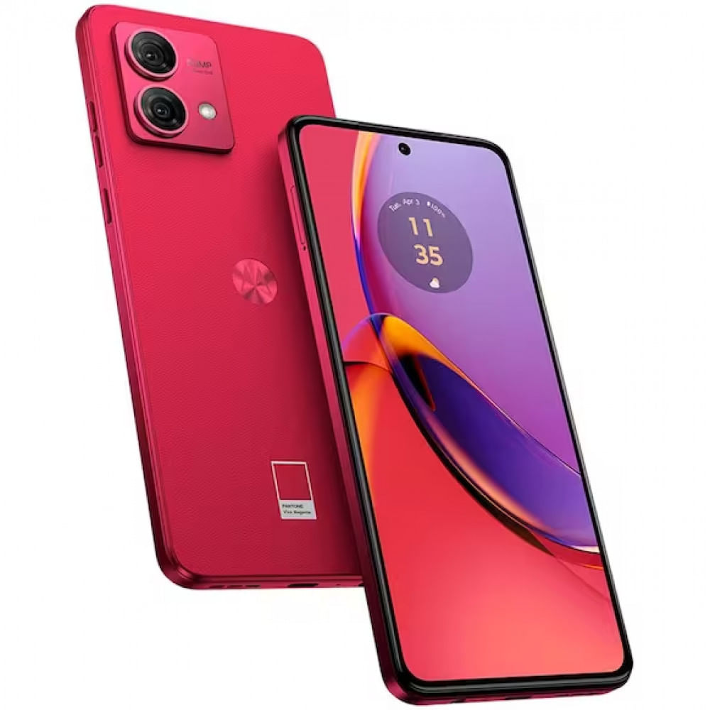Imagem Smartphone Motorola Moto G84 5G Viva Magenta Vegan Leather 256Gb, 8Gb Ram, Tela De 6.5