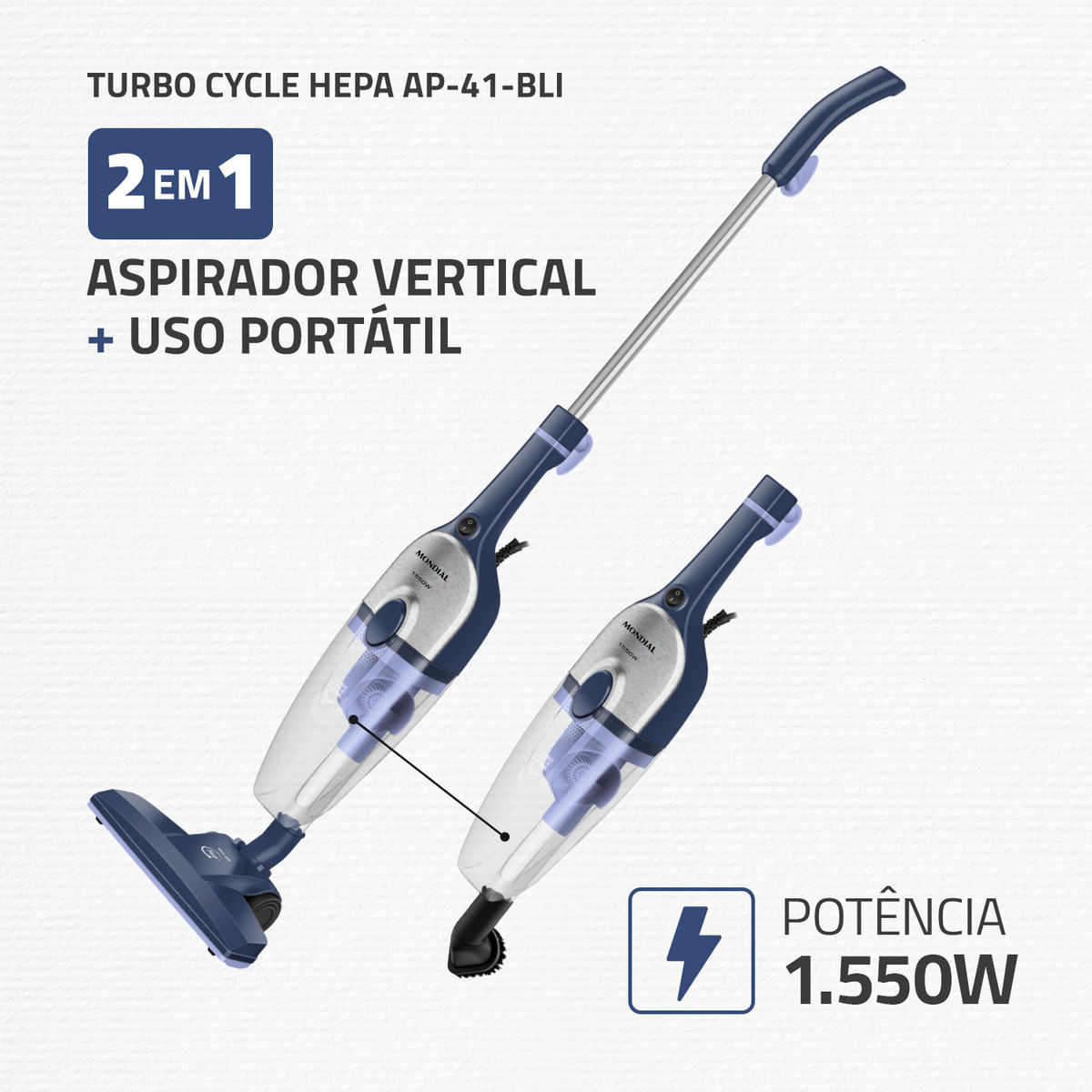 AZUL ESCURO COM INOX