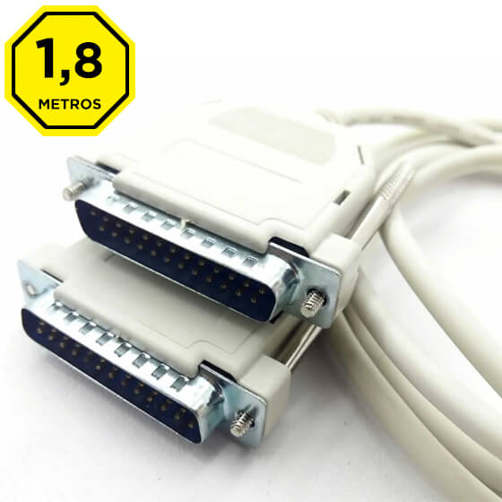 Cabo Rs232 Db25 Macho X Db25 Macho De 1,80 Metros