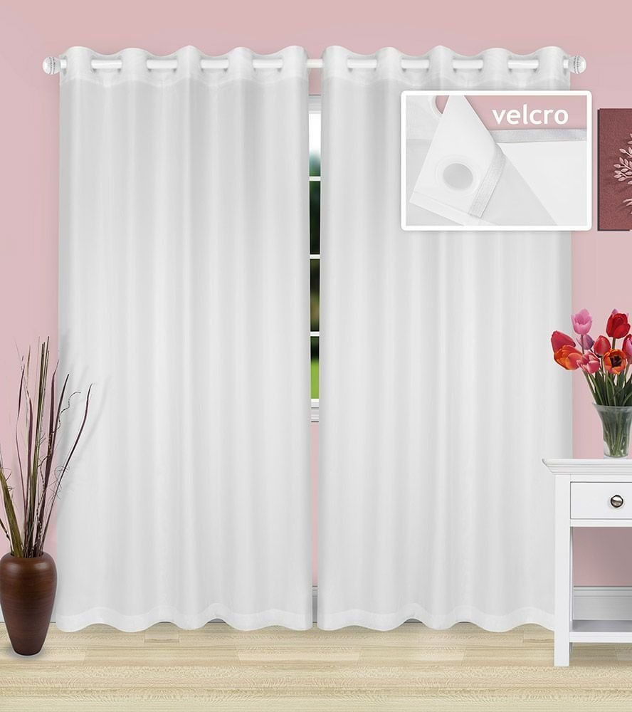 Cortina Blackout Com Voil Lava-Fácil 2,80 X 2,50M | Marka Têxtil