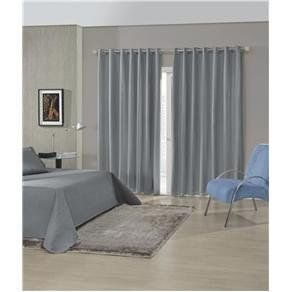 Cortina Blackout Sala/Quarto Em Tecido 200 X180 Cinza | Admirare