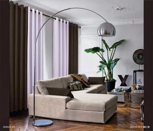 Cortina Bicolor 3,00X2,50 Marrom Vicenza