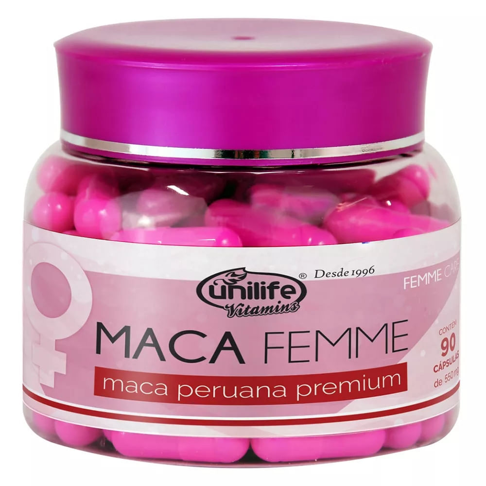 Maca Peruana Femme Care Premium 90 Cápsulas 550Mg
