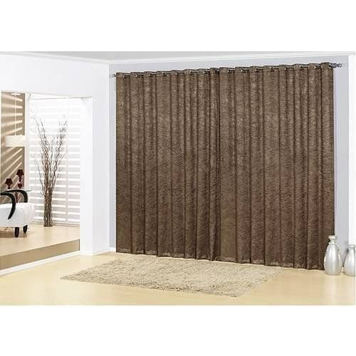 Cortina Blackout Com Cetim Amassado 2 X 1,8M | Sultan