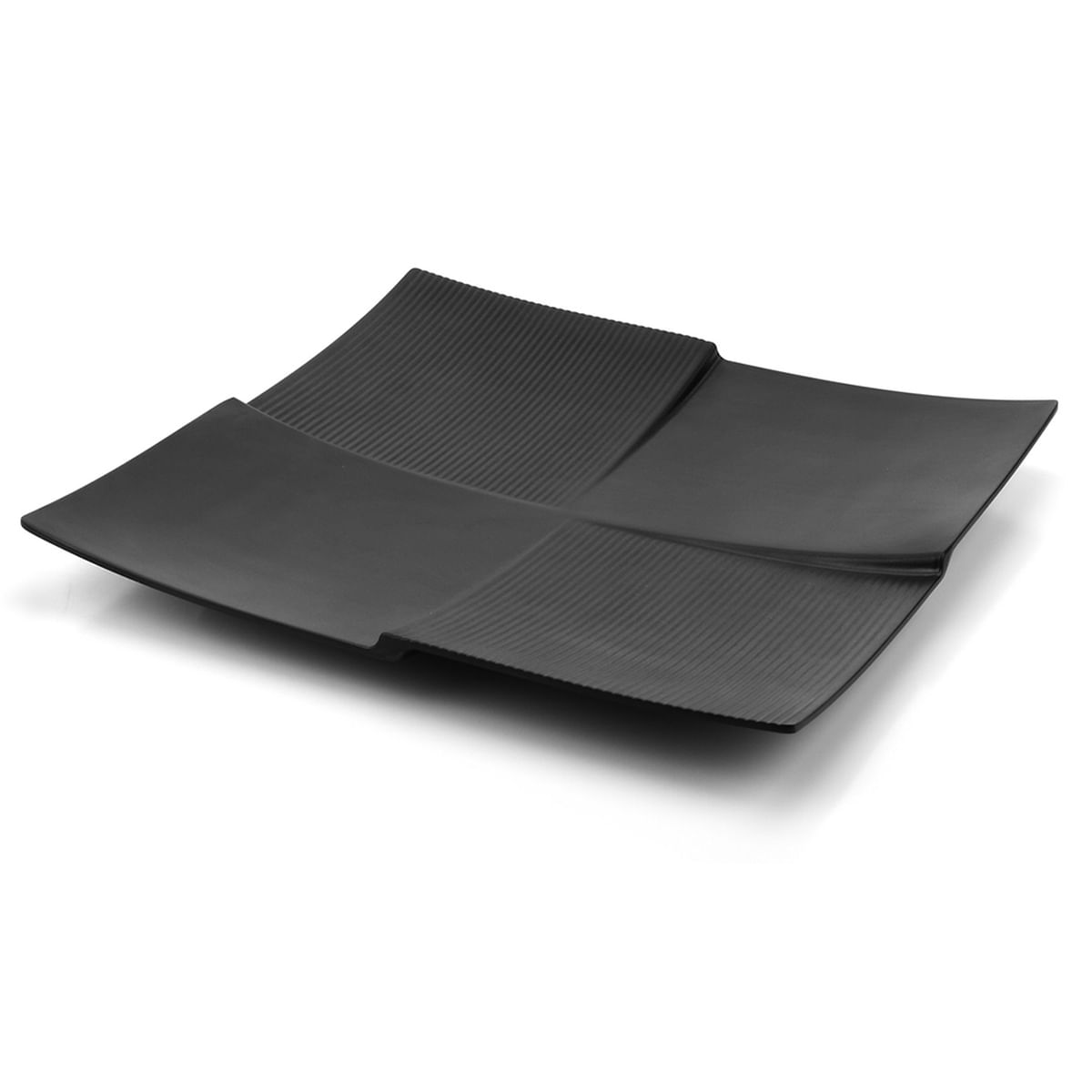 Prato Quadrado 28Cm Melamina Prof. Black