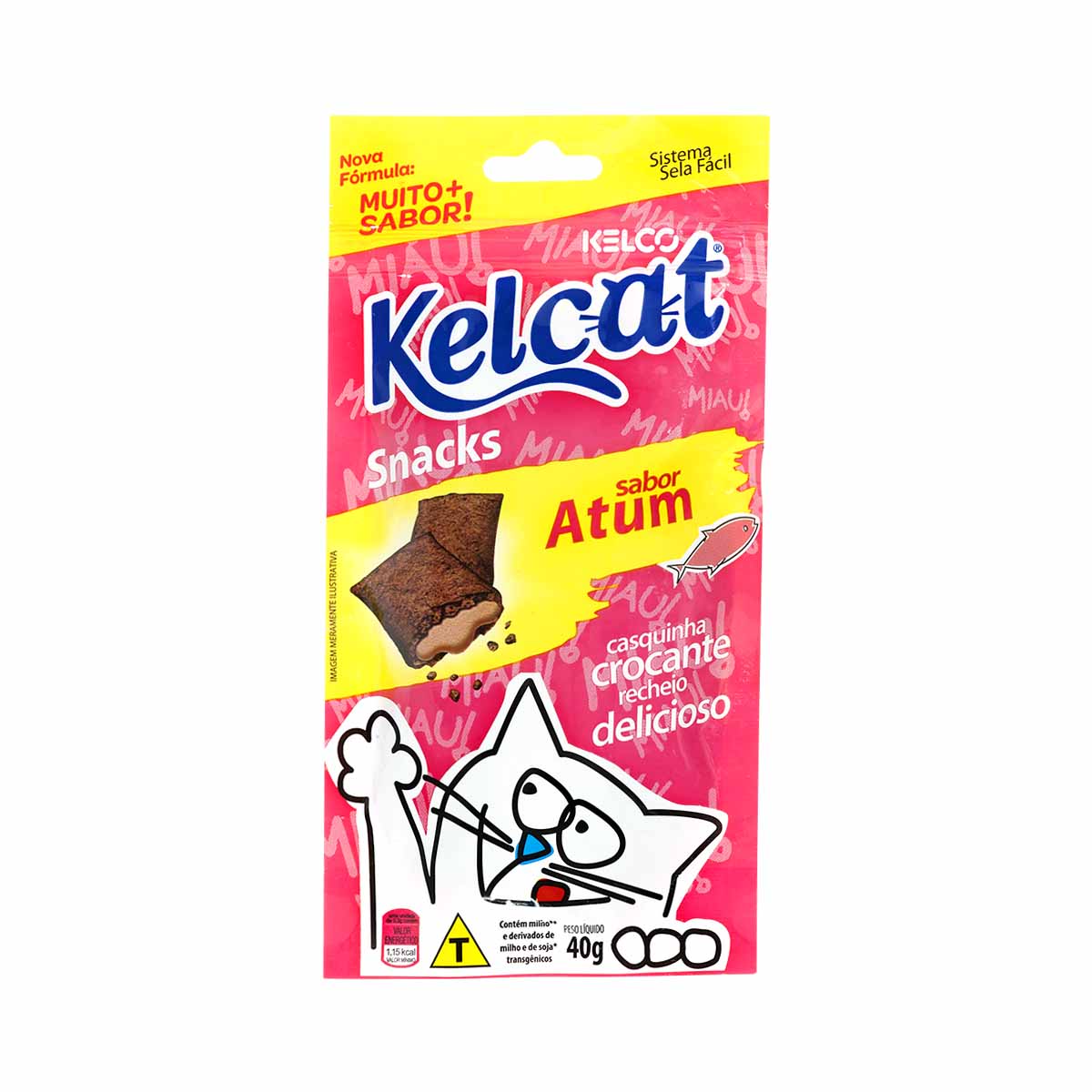 Snacks De Atum Para Gatos Kelcat 40G