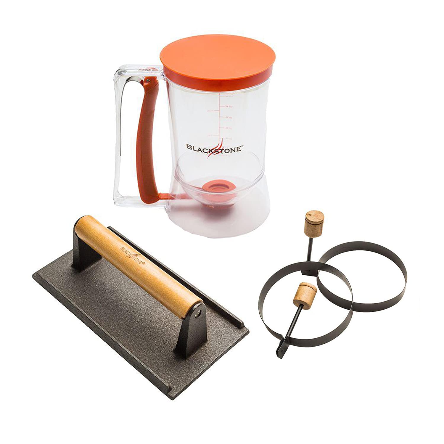 Kit De Café Da Manhã Griddle Blackstone 1543 Com Dispensador E Anéis