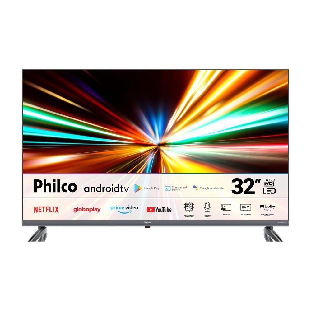 Imagem Smart Tv 32 Philco Android Tv Led Hdr10 P32saa Bivolt