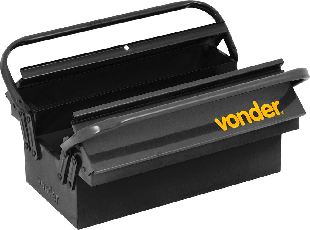 Caixa Metálica Para Ferramentas Sanfonada 400X200x160mm 3 Gavetas - Vonder
