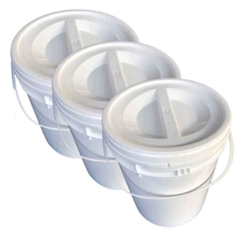 Balde Plast 12l Tampa Rosca Hermetico P Arroz
