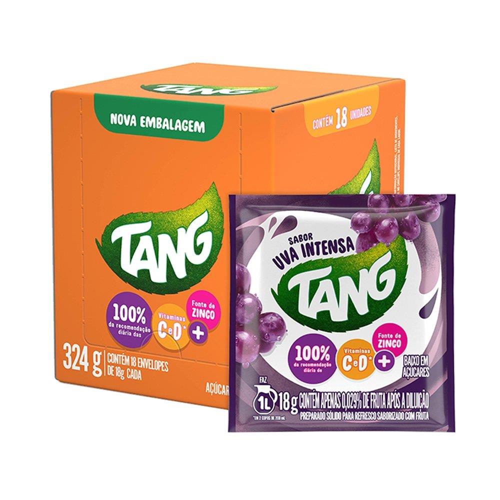 Refresco Em Pó Tang Uva Intensa 18g Display Com 18 Unidades