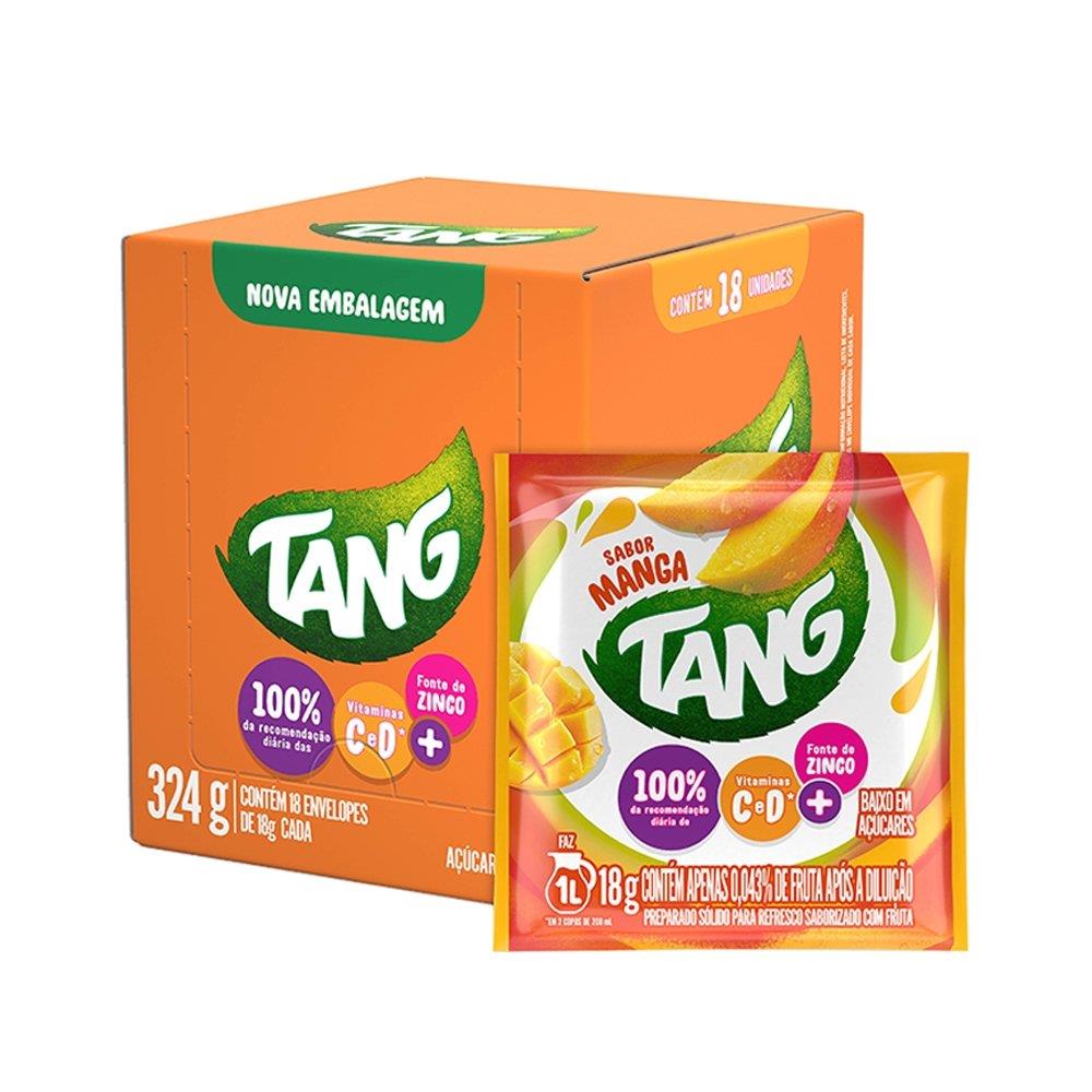 Refresco Em Pó Tang Manga 18g Display Com 18 Unidades