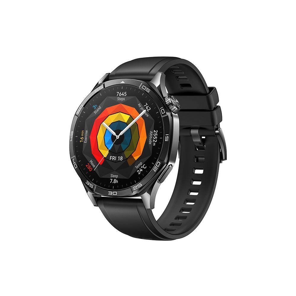 Imagem Smartwatch Huawei Watch Gt 5 Vili-B29f 46mm Tela Amoled Compatível Com Ios E Android Preto