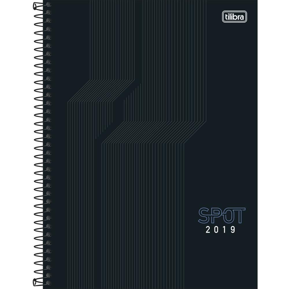 Agenda 2019 Spot Preta Esp 12617 M9 4P Tilibra