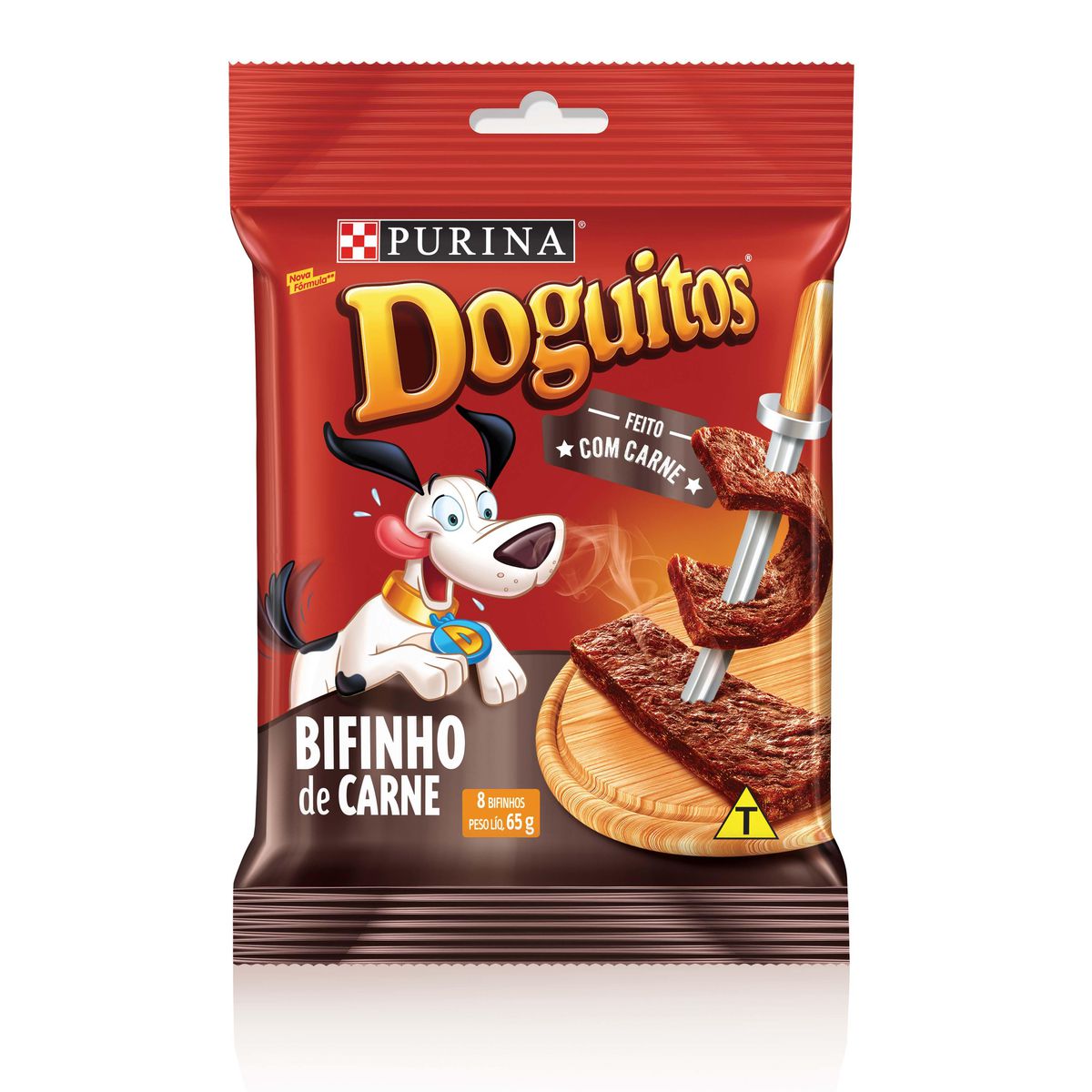 Bifinho Para Cachorro Purina Doguitos Carne 65G