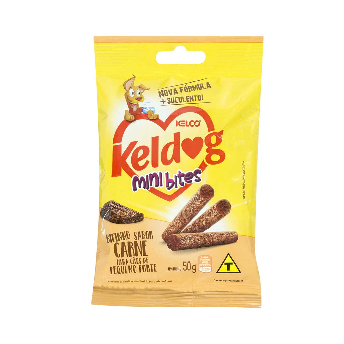 Bifinho De Carne Para Cães De Pequeno Porte Keldog 50G