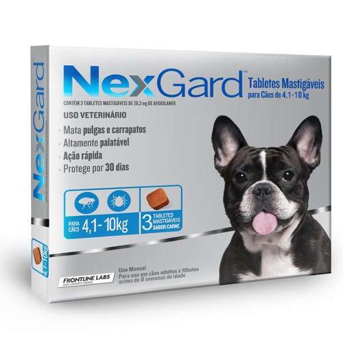 Medicamento Antipulgas E Carrapatos - Nexgard M C/ 3 Tabletis