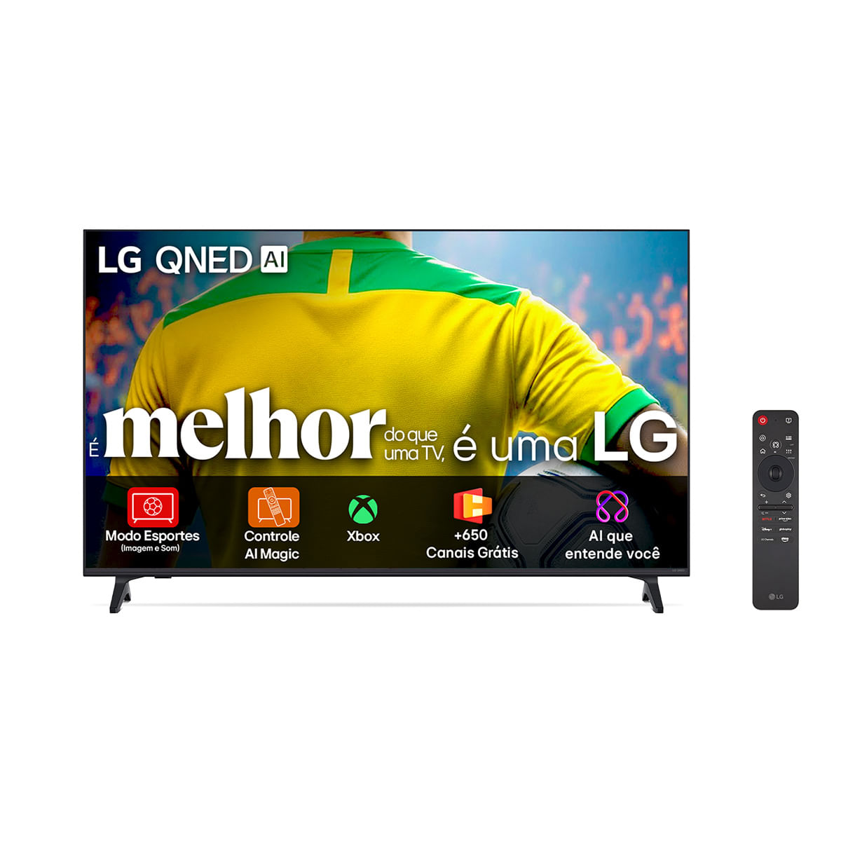 Imagem Smart Tv 4K 86 Polegadas Lg Qned73 Portal De Games Processador Ai A7 Gen8 Google Cast Controle Ai Magic Webos 25