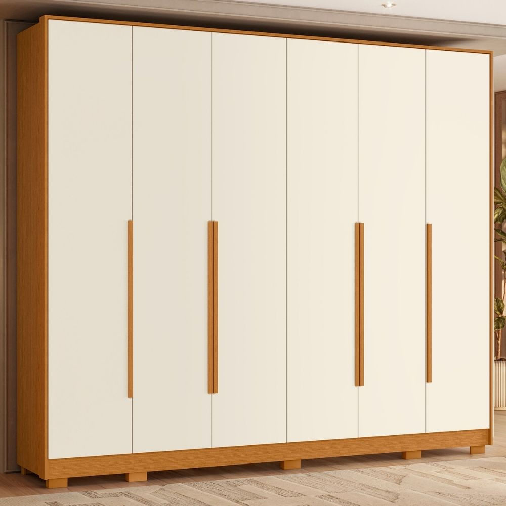 Guarda Roupa Casal 6 Portas Com Pés Mercure Albatroz - Carrefour