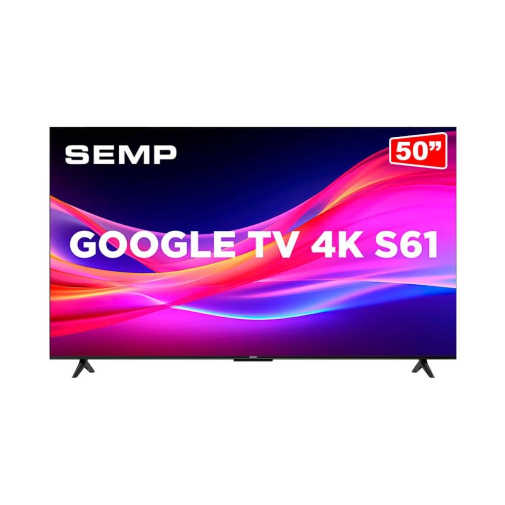 Imagem Televisor Smart 50P Semp Led 4K Google Preto