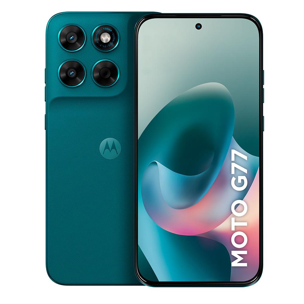 Imagem Smartphone Motorola Moto G77 5G Verde Escuro, 256Gb, 8Gb Ram E Câmera Dupla De 108Mp + 8Mp