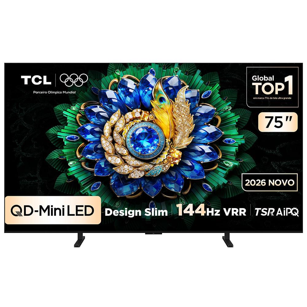 Imagem Smart Tv 4K Tcl Premium Qd-Mini Led 75 Polegadas Com Google Tv, 144Hz, Dolby Vision, Dolby Atmos, Hdr10+ - A400m