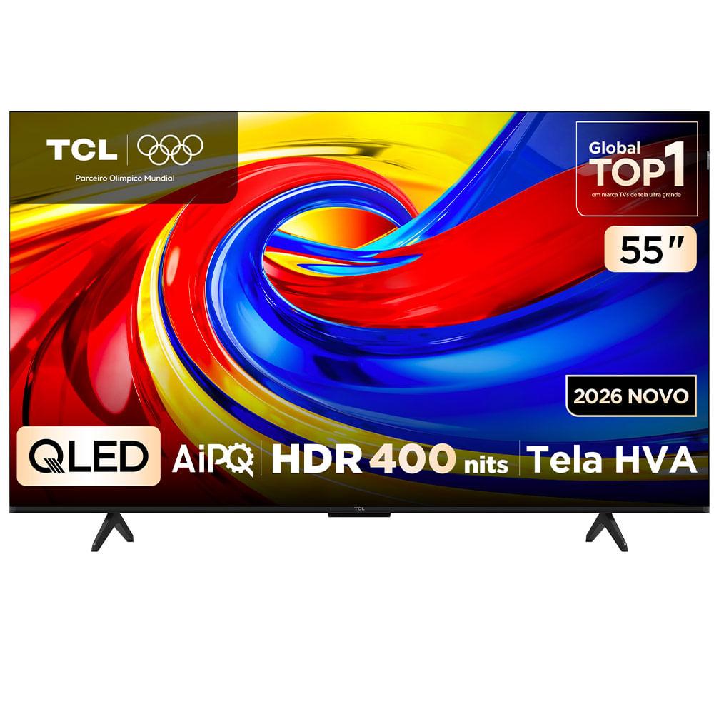 Imagem Smart Tv 4K Tcl Advanced Qled 55 Polegadas Com Processador Aipq, Dolby Vision, 120 Hz, Hdr10+ E Wi-Fi - 55P7l