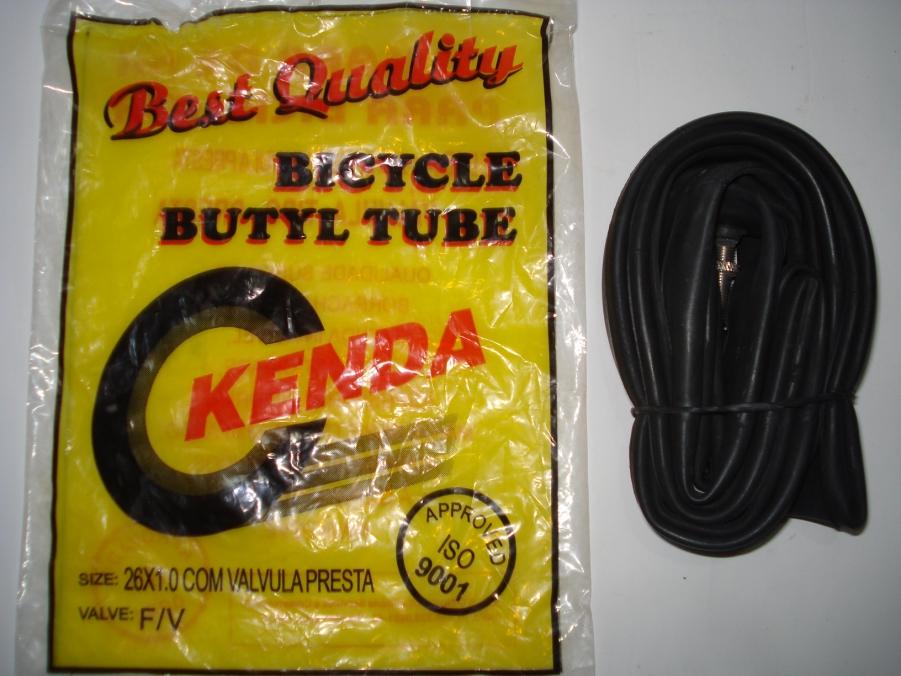 Câmara De Ar 26 X 1.0 Kenda Válvula Presta(Bico Fino)