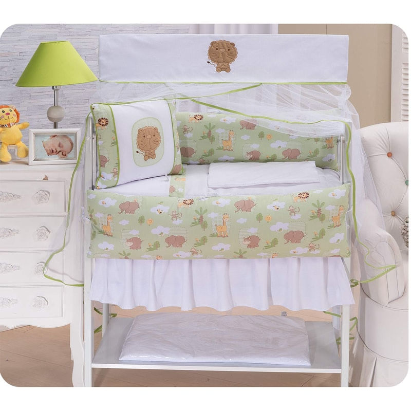 Kit Mini Berço 9 Peças Meninos - Safari