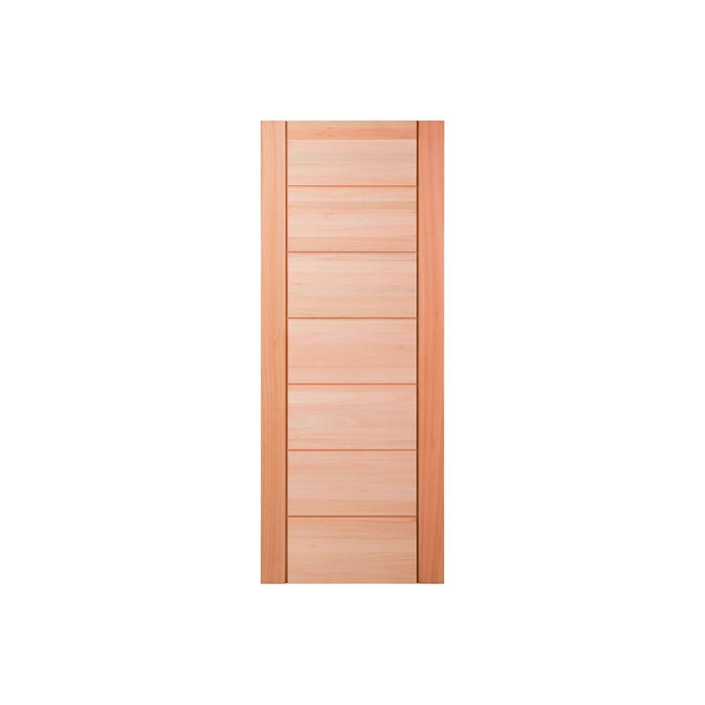 Porta Em Madeira Maciça Quartier Eucalipto 210X92cm Natural