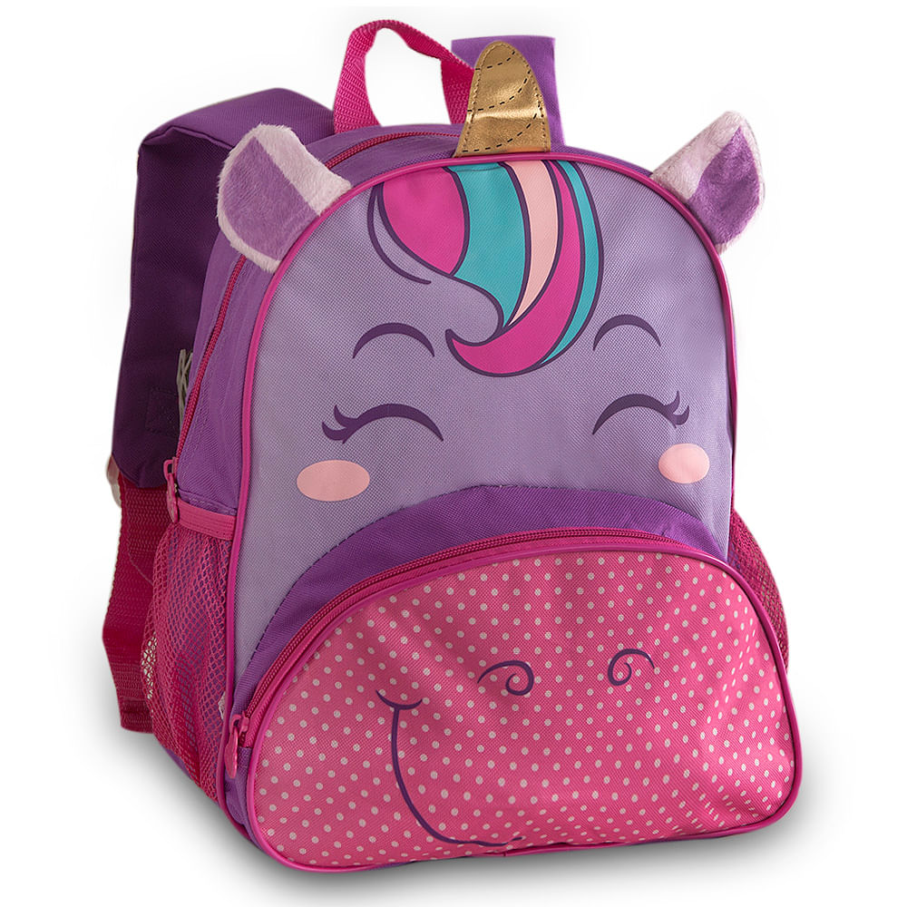Mochila Infantil Pets Unicórnio Lilás Cp9238p Clio