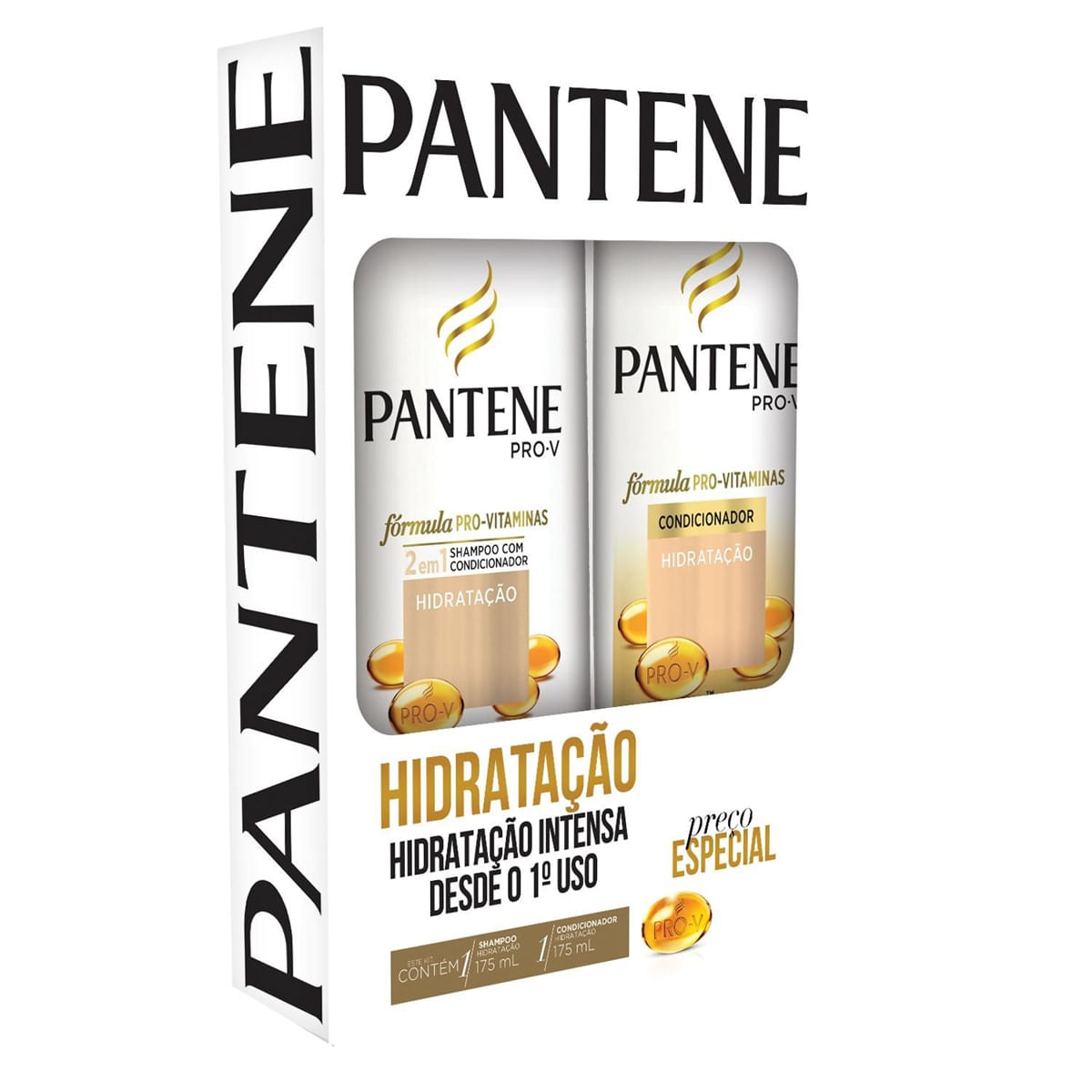 Kit Pantene Shampoo + Condicionador 175Ml Hidratação