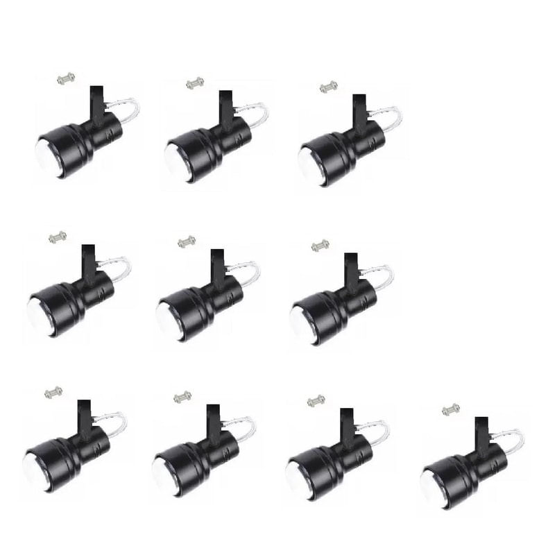 Kit 10 Spot Trilho Perfilado Eletro Calha Par20 Bulbo Ol4