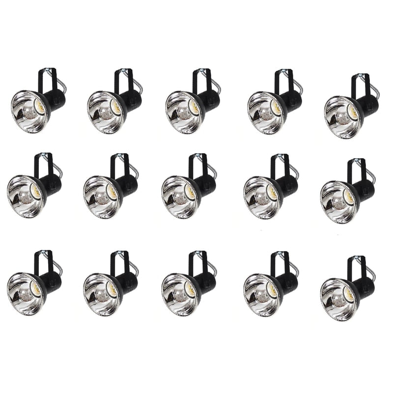 Kit 15 Spot Trilho Perfilado Eletro Calha Par20 Bulbo Ol5