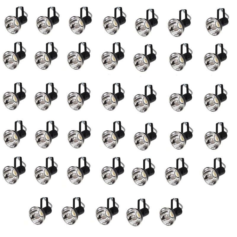 Kit 40 Spot Trilho Perfilado Eletro Calha Par20 Bulbo Ol5