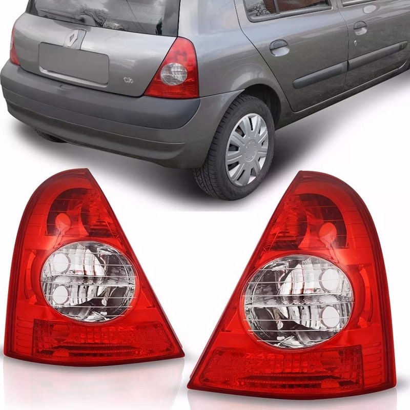 Lanterna Traseira Clio 2003 A 2012 Cristal Lado Esquerdo