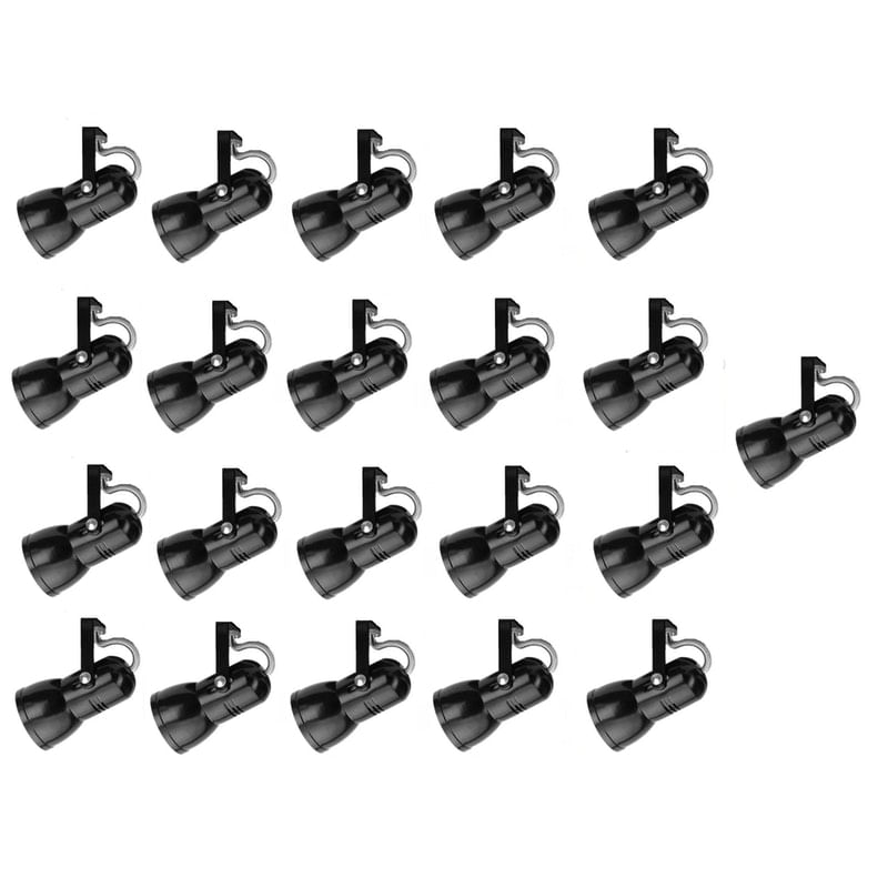 Kit 21 Spot Trilho Perfilado Eletro Calha Par20 Bulbo Ol2