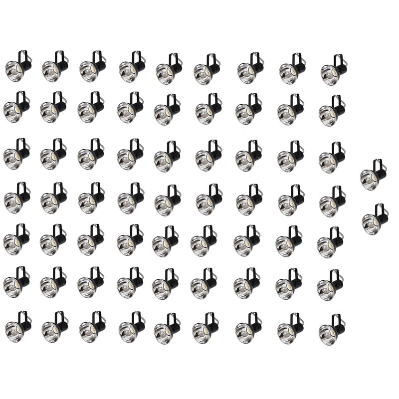 Kit 65 Spot Trilho Perfilado Eletro Calha Par20 Bulbo Ol5