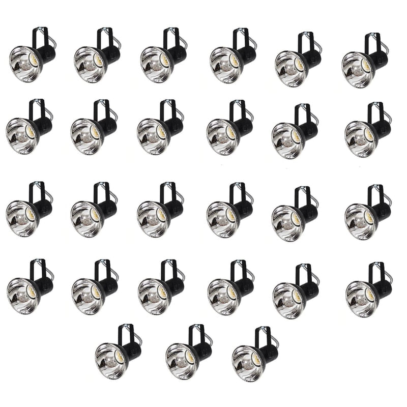 Kit 27 Spot Trilho Perfilado Eletro Calha Par20 Bulbo Ol5