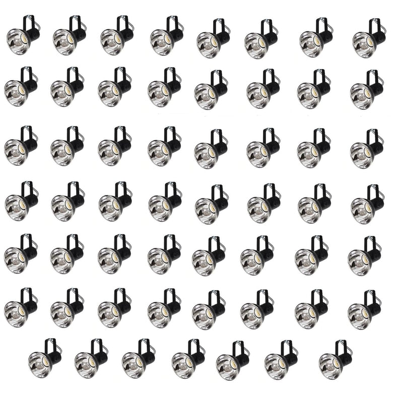 Kit 55 Spot Trilho Perfilado Eletro Calha Par20 Bulbo Ol5