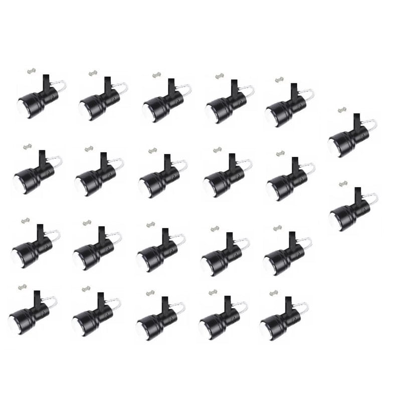 Kit 22 Spot Trilho Perfilado Eletro Calha Par20 Bulbo Ol4