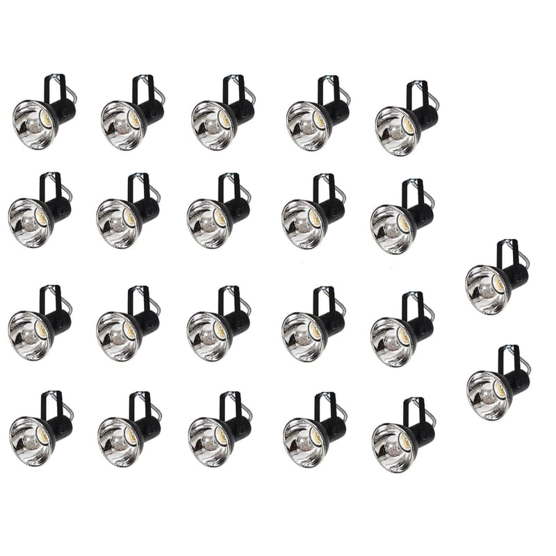 Kit 22 Spot Trilho Perfilado Eletro Calha Par20 Bulbo Ol5