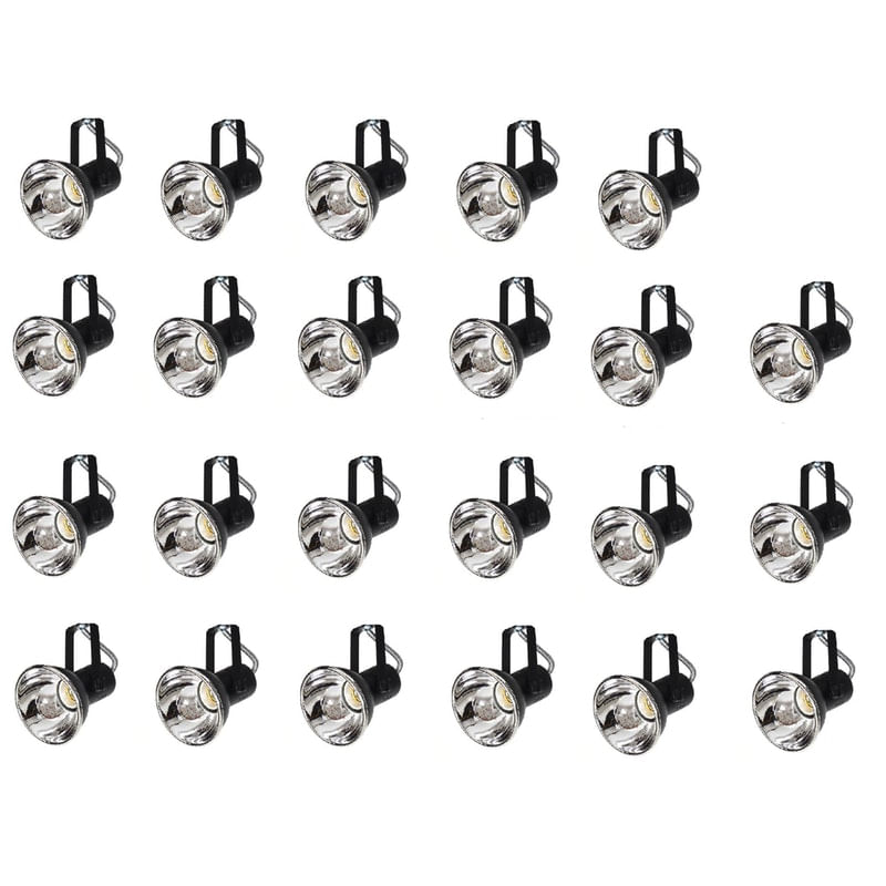 Kit 23 Spot Trilho Perfilado Eletro Calha Par20 Bulbo Ol5