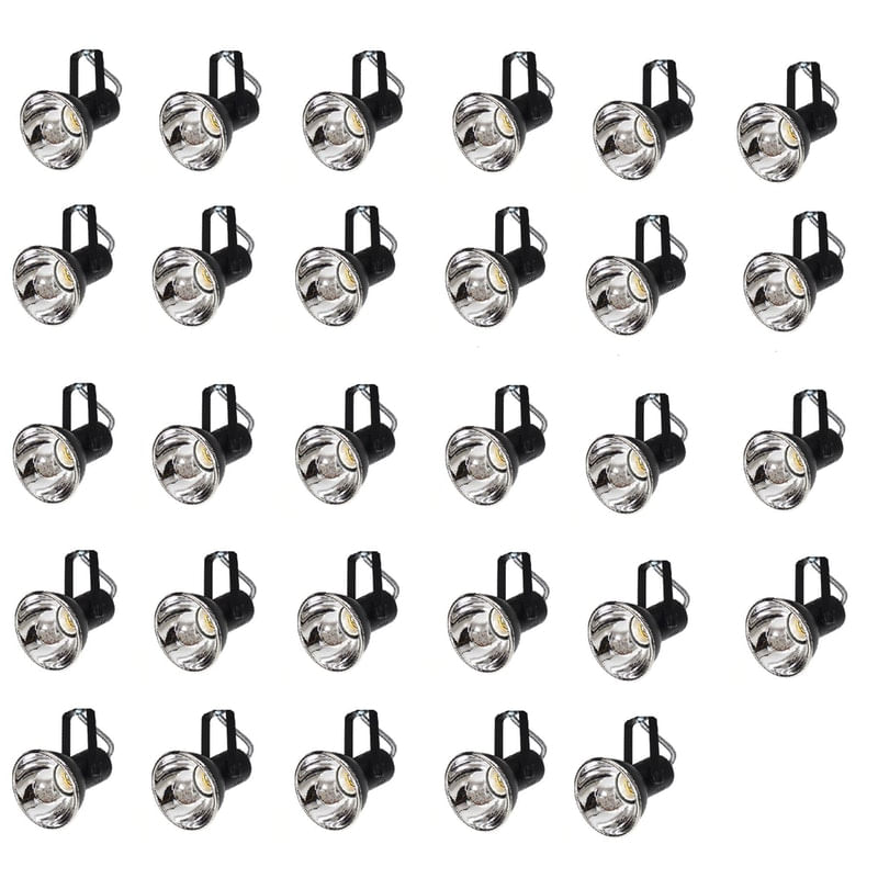 Kit 29 Spot Trilho Perfilado Eletro Calha Par20 Bulbo Ol5
