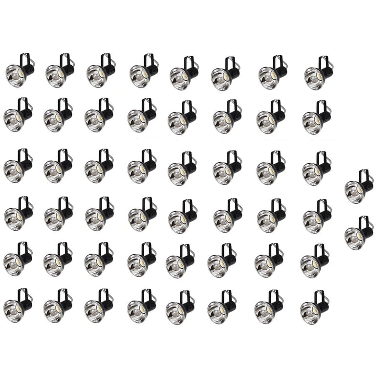 Kit 50 Spot Trilho Perfilado Eletro Calha Par20 Bulbo Ol5